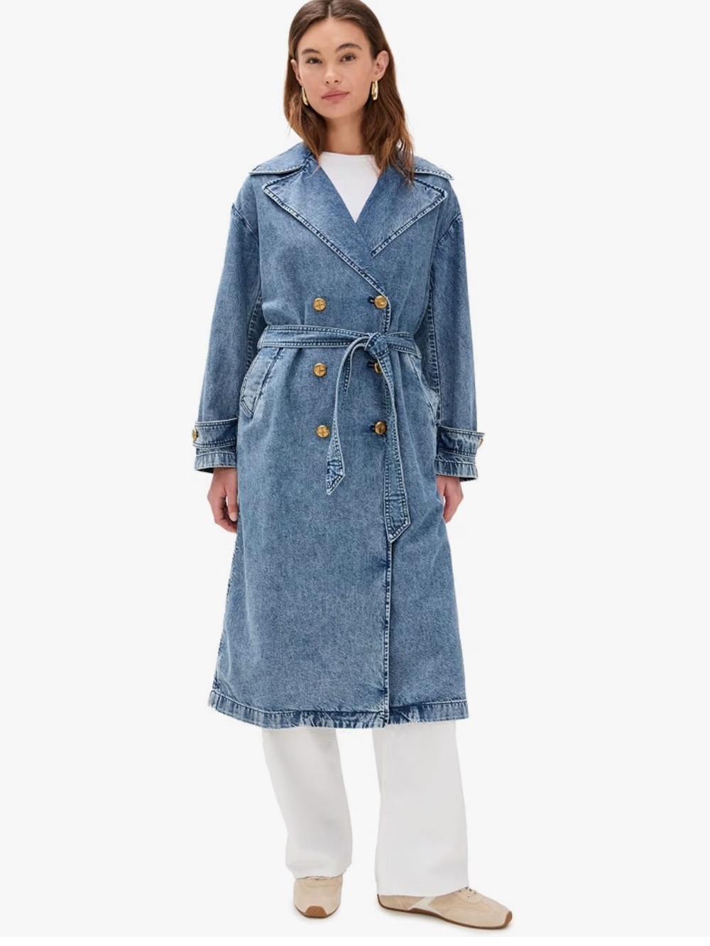 RAG & BONE  Denim Trench Coat - Blue